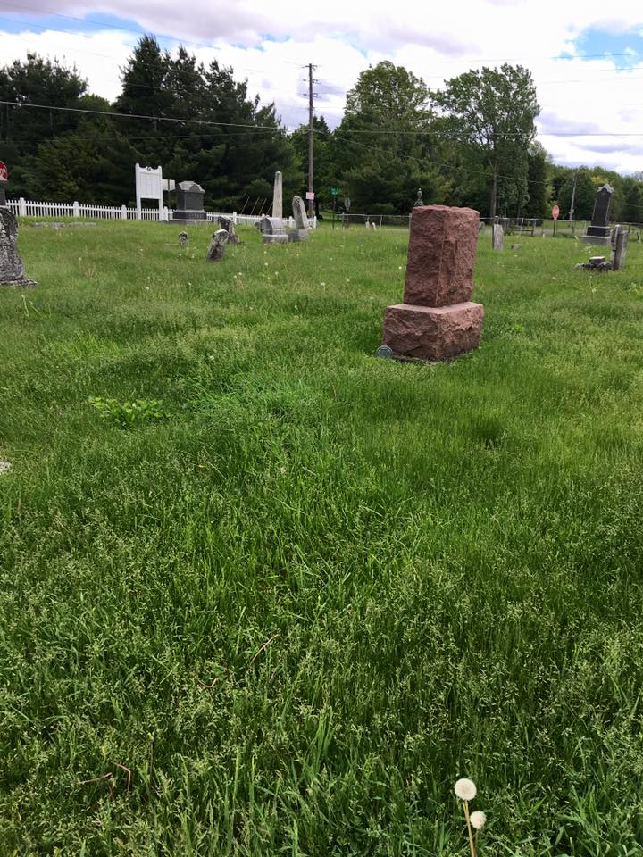 Spring grounds cleanup at Beach Meadows Cemetery